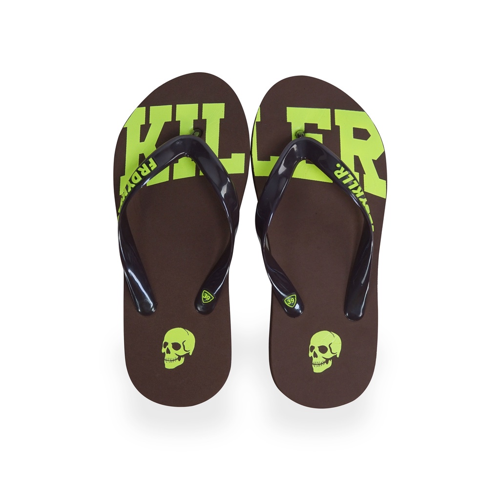 SANDAL JEPIT FRIDAY KILLER | SKULLO SANDAL BROWN