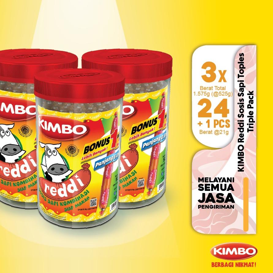 

♂ KIMBO Reddi Sosis Sapi Toples Triple Pack ✲