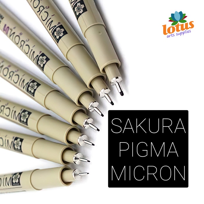 

Terlaris Sakura Pigma Black Micron Drawing Pen 01 - 02 - 03 - 04 - 05 - 08