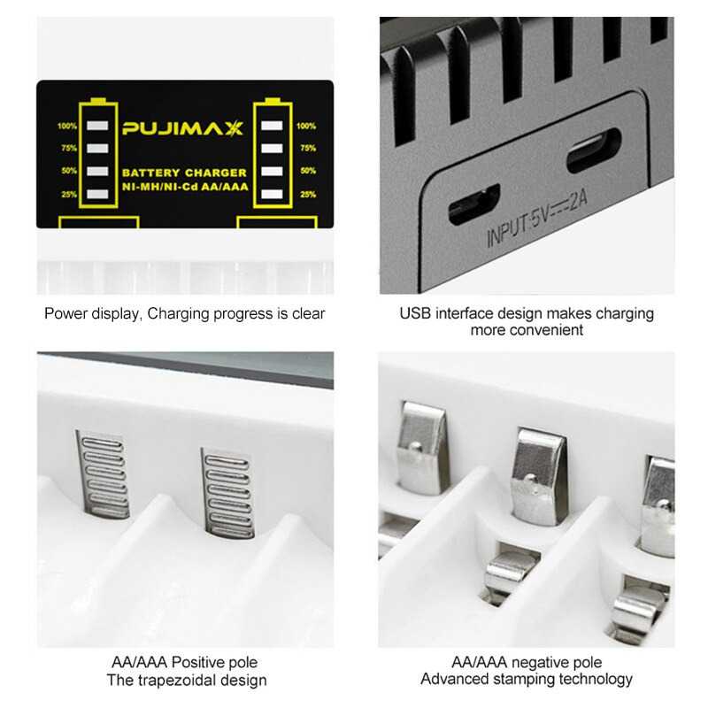 PUJIMAX Charger Baterai 4 Slot for AAA AA - PJ-N4008