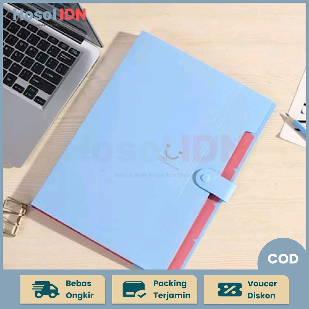 

Tas File A4 5 Sekat Organizer Penyimpanan File Holder Premium Awet Modern Minimalis Anti Air