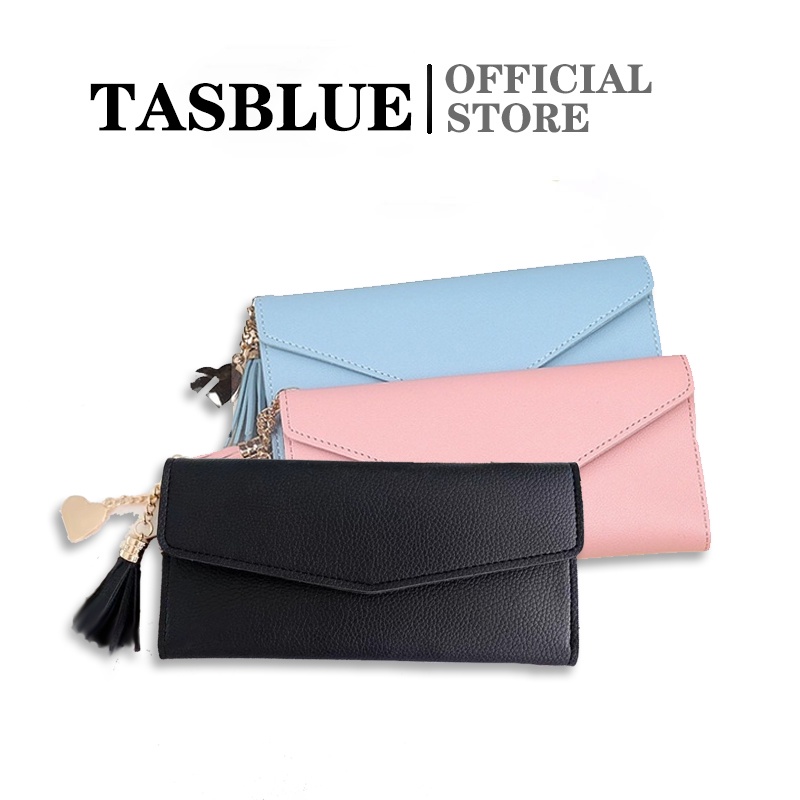 TASBLUE Dompet Panjang Lipat Wanita Multifungsi Dompet Lipat Panjang 8802 Dompet Fashion Dompet Wanita Impor Dompet Panjang Fashion Wanita Korea