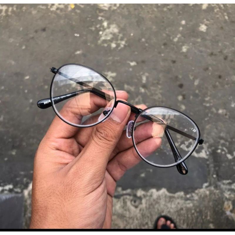 COD kacamata baca plus (+) frame besi pria dan wanita