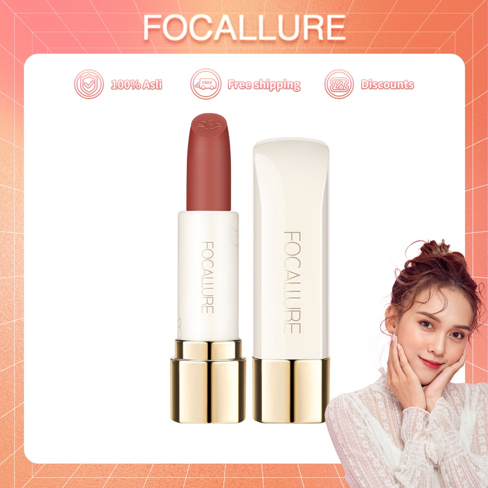 Focallure #JasmineMeetsRose Matte Lipstick-Tahan Air Kosmetik Bibir Lipstik Untuk Bibir FA203