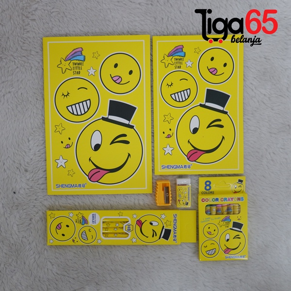 365 Buku &amp; Alat Tulis Anak / Karakter Fancy Gambar Lucu / Stationery Set S8837