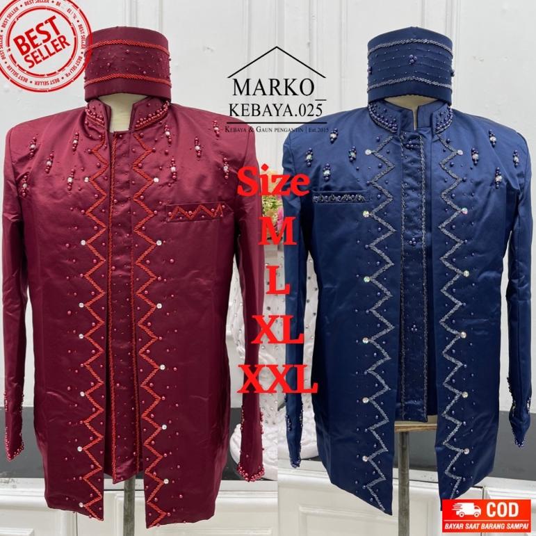 BARANG TERUPDATE D93 Beskap pengantin / Beskap pengantin pria / Beskap pengantin putih / Beskap peng