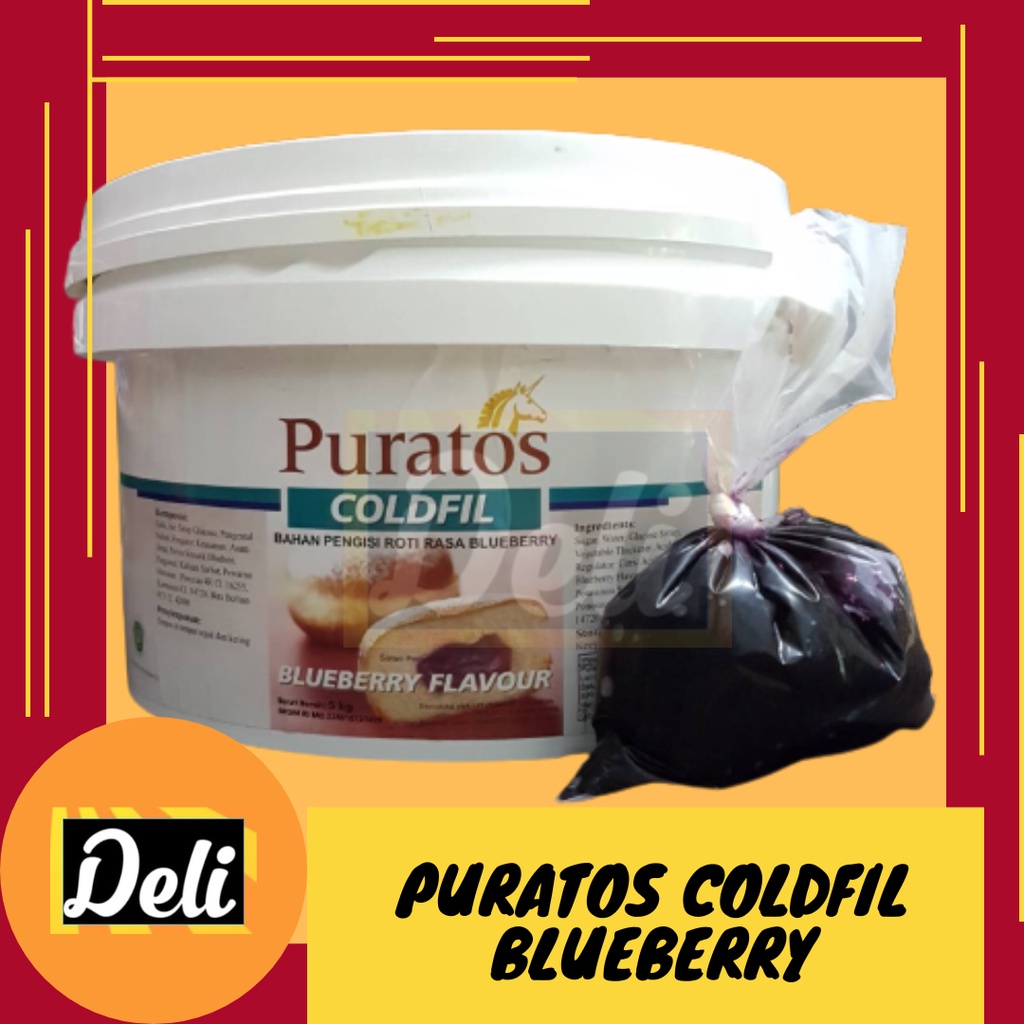 

Puratos Coldfil Isian Roti Selai Filling Blueberri Blueberry Repack Timbangan 250gr