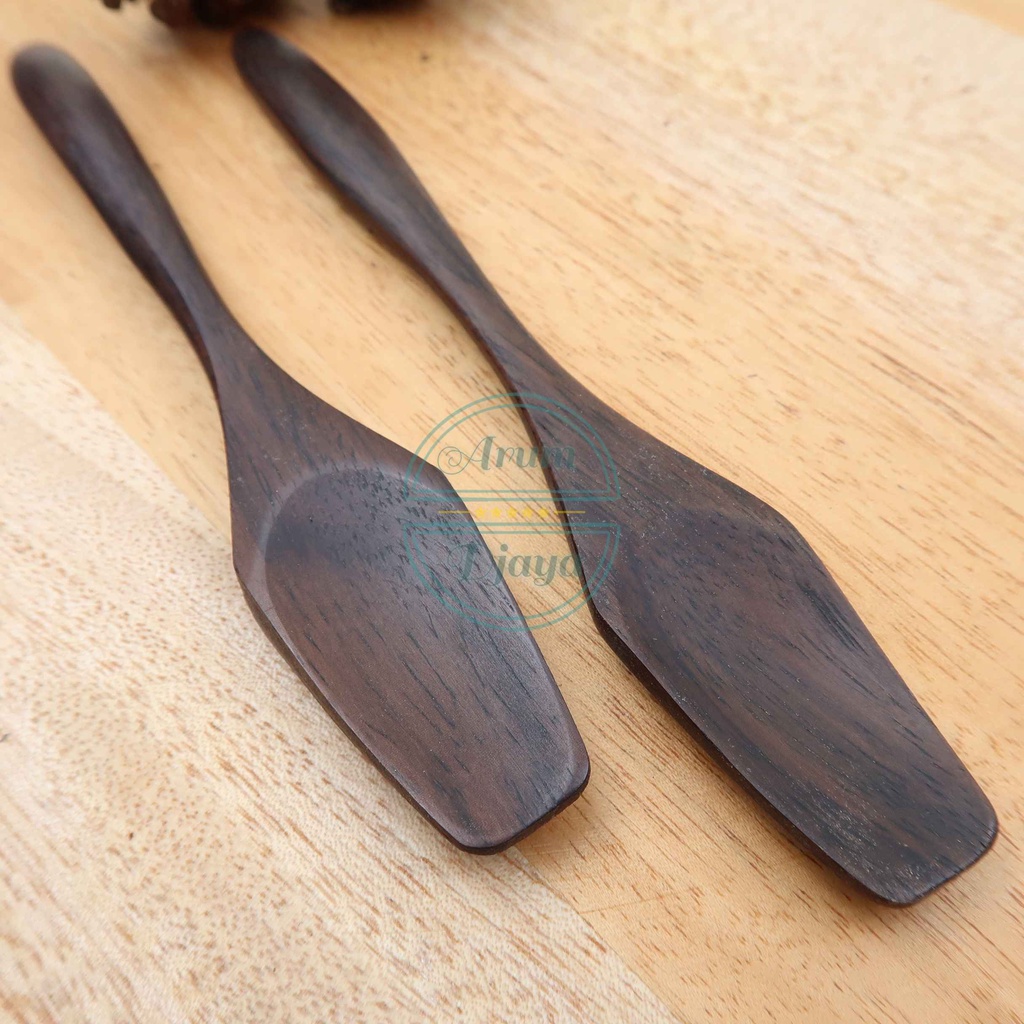 Sendok Kayu Dessert Spoon Sendok Puding Wooden Spoon Kayu Sendok Ice Cream Spoon Sendok Mini Sendok Kecil