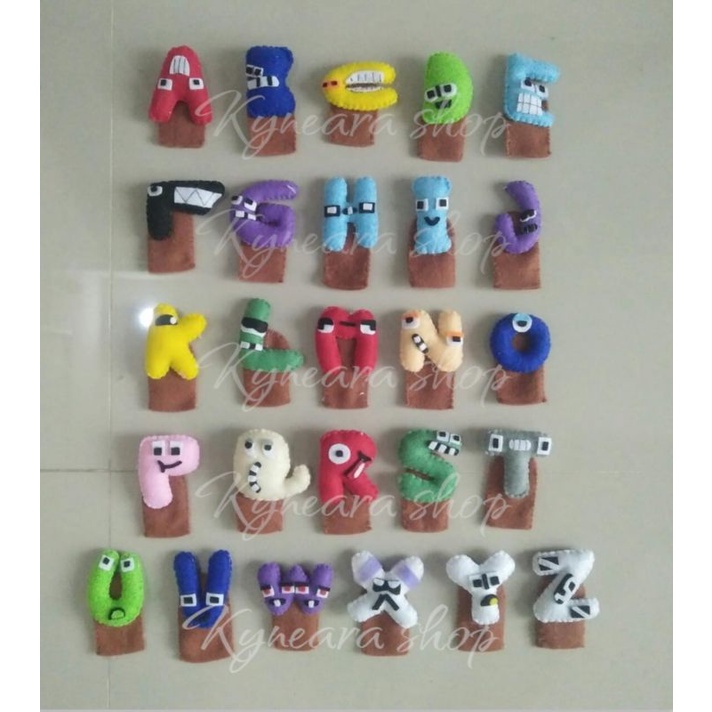 boneka jari alfabet lore mainan edukasi