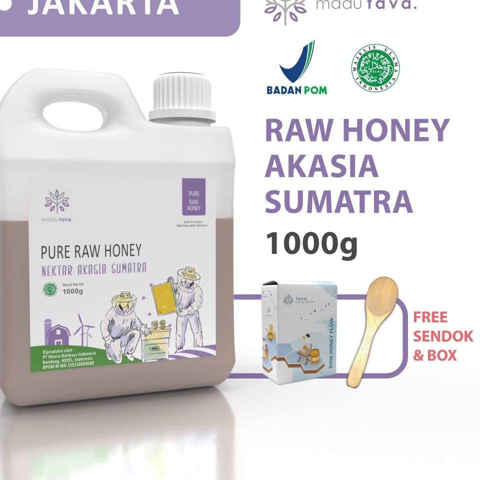 

✥ Murni Asli Tava Nektar Akasia Sumatra 1kg Grade A 100% Alami Pure Natural Raw Honey ✷