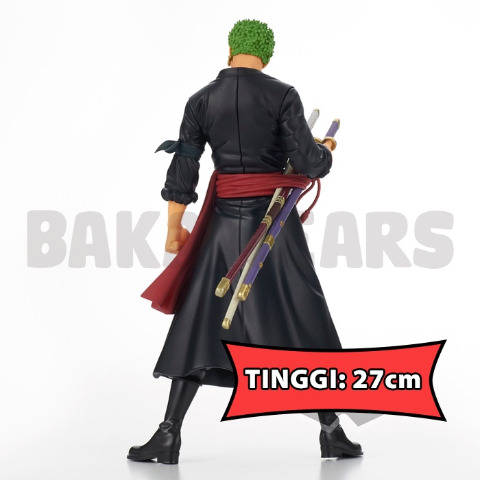 Figure Pajangan Anime One Piece: Roronoa Zorro 27 cm (Bakawears)