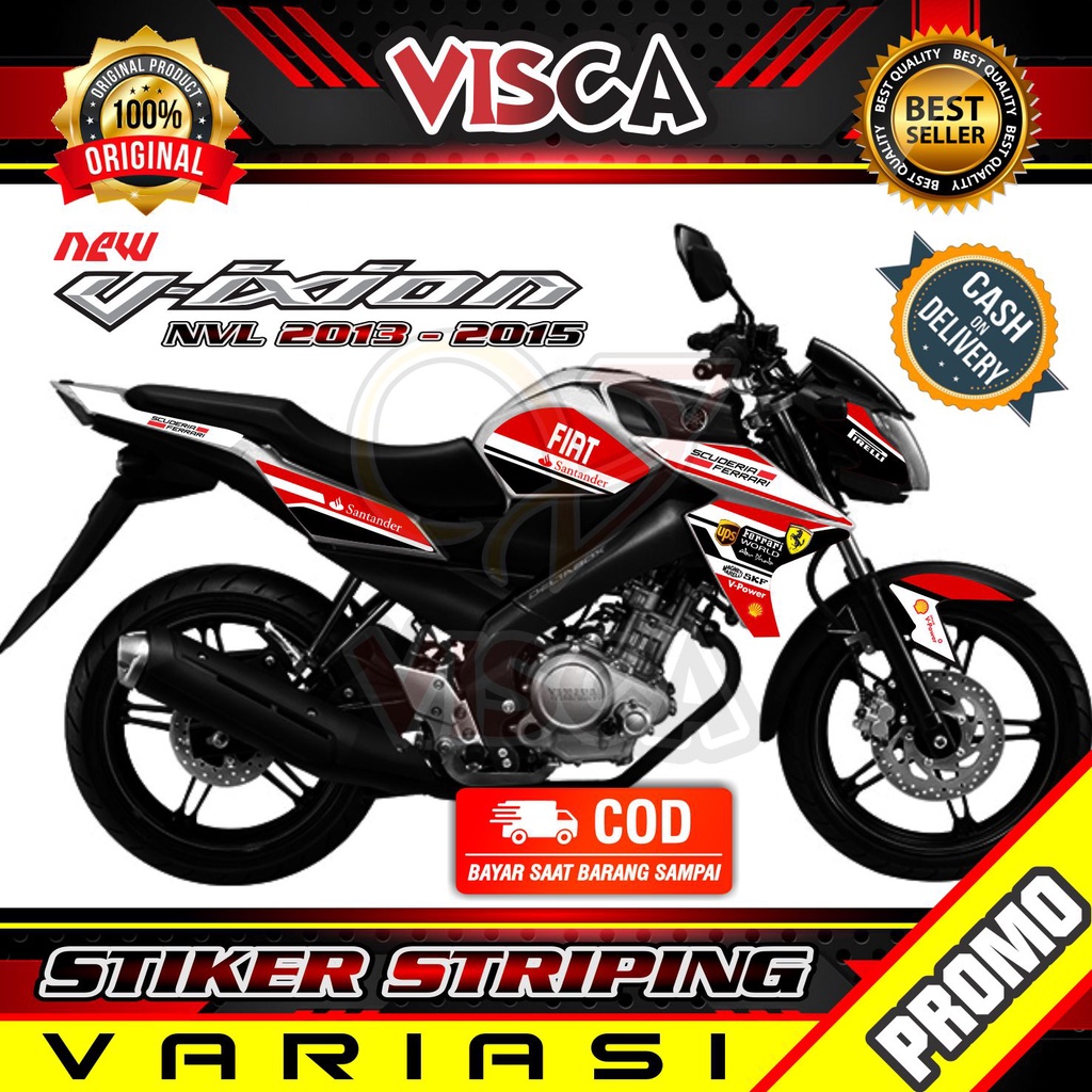 Stiker Striping Vixion NVL Variasi Ferrari