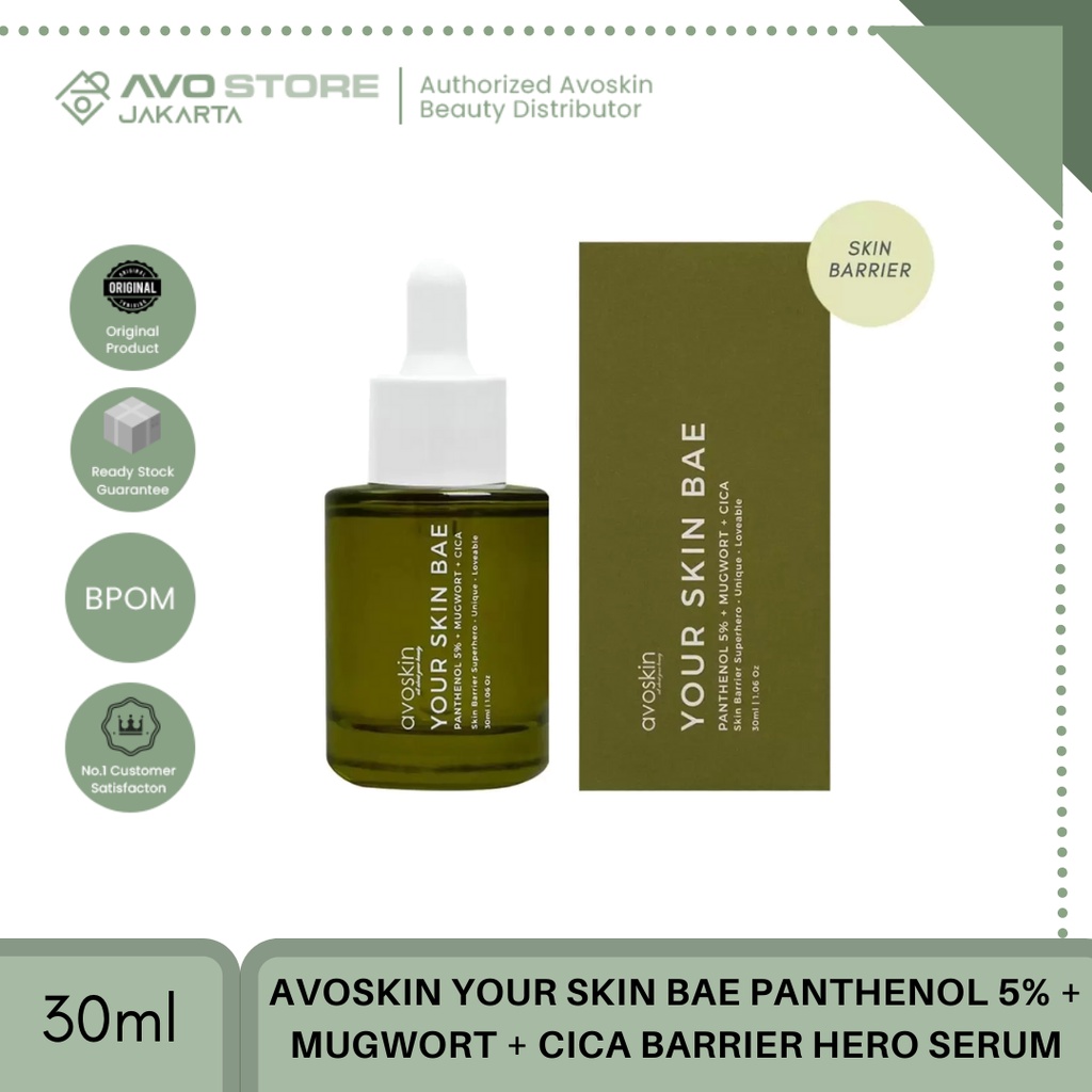 TWIN PACK Avoskin Your Skin Bae Panthenol 5% + Mugwort + Cica Barrier Hero Serum