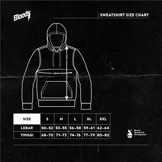 JAKET HOODIE BLOODS INDUSTRIES | HOTTY 03