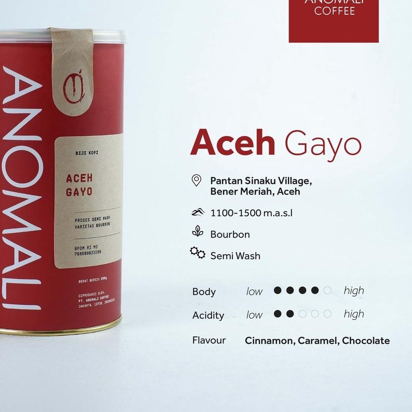 

✧ Anomali Coffee Biji Kopi Aceh Gayo 200 gram ←