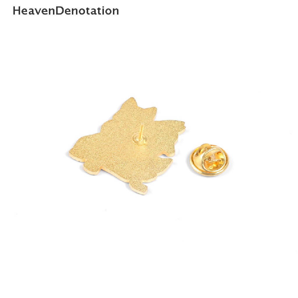 [HeavenDenotation] Pin Mythoy Yunani Kuno Tiga Serigala Neraka Anjing Bros Pin Logam Enamel Kerah Mantel Ransel Lencana Pin Hadiah HDV