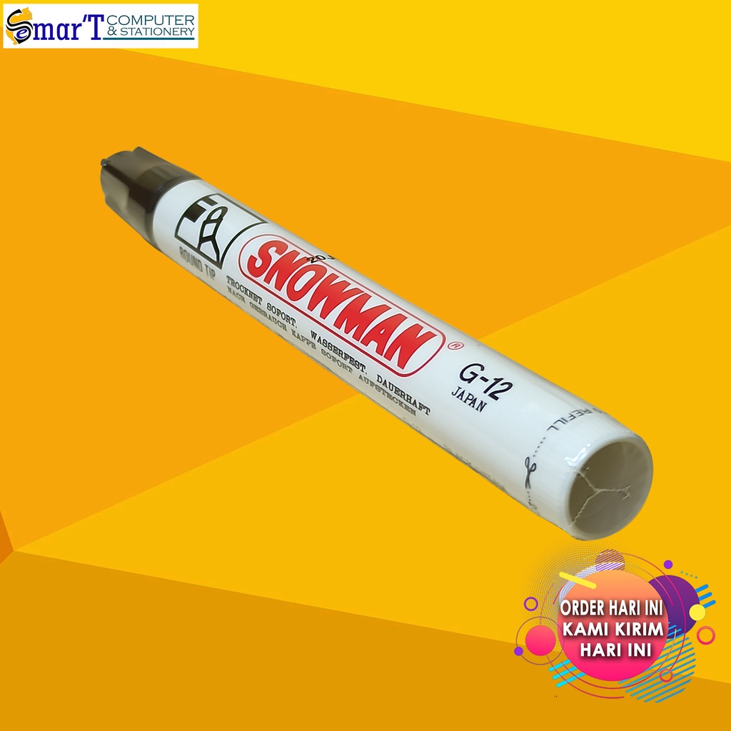 

Spidol Maker Permanent / Spidol Maker Snowman Ready Hitam Merah Biru