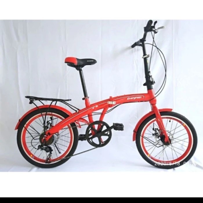 Sepeda Lipat 20 Inch Evergreen Bering #Original