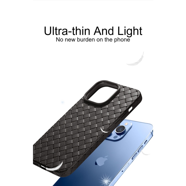 IPHONE Deluxe Woven Matte Silicone Soft Cover Berlaku Untuk Iphone14 13 12 11 ProMax X XS XR SE 2020 Ultra-Tipis Cangkang Belakang