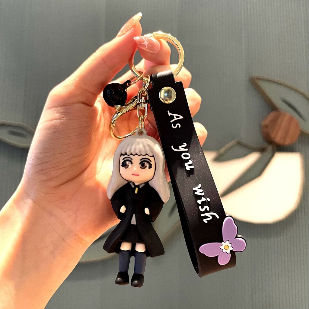 Creative New Cartoon Anime 6Cm Magic Movie Wizard Car pendant doll pendant bag keychain Children's Gifts