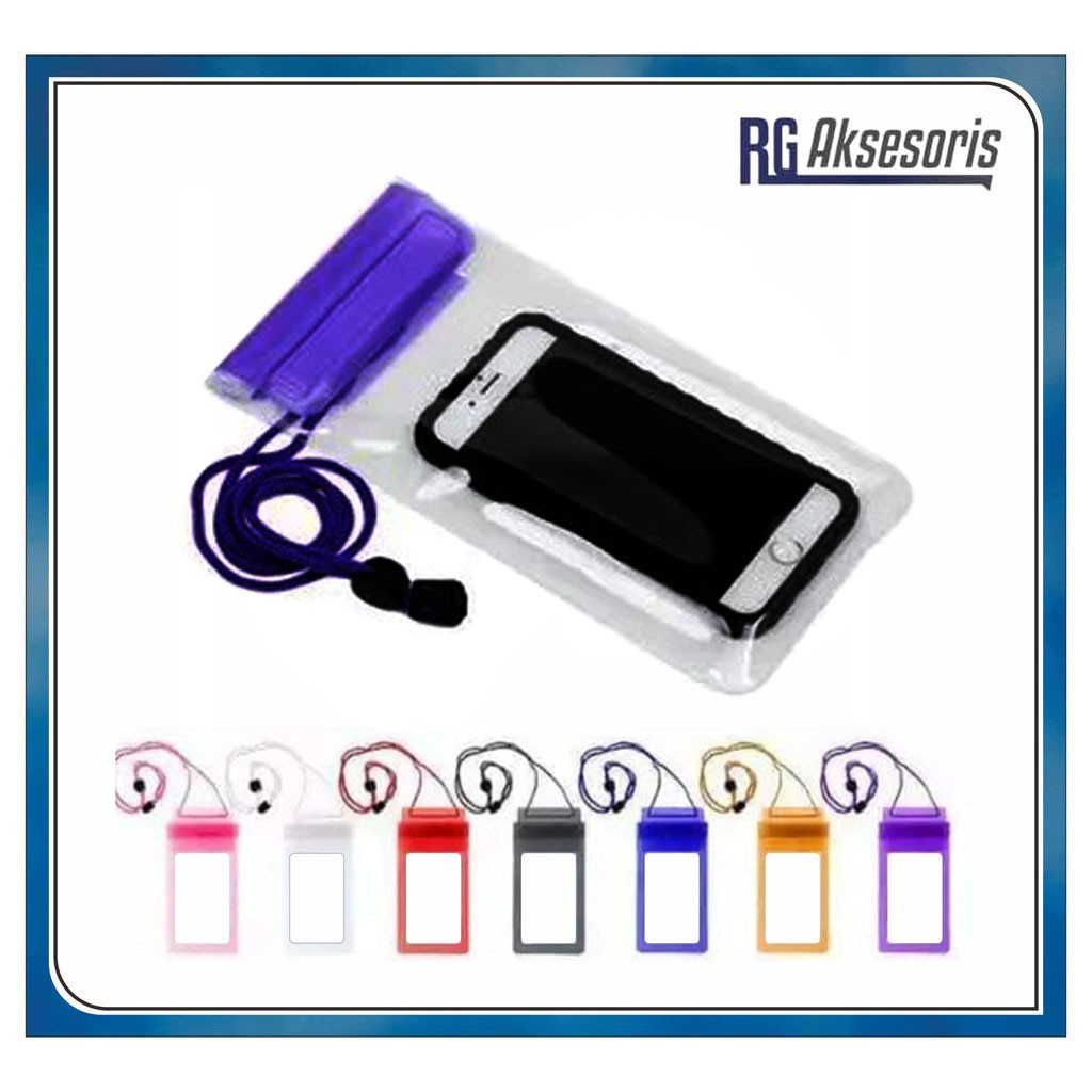 Waterproof Case 6,3inch / Sarung Hp Anti Air Pouch Bag Universal Handphone Foto Dalam Cover Tahan Air