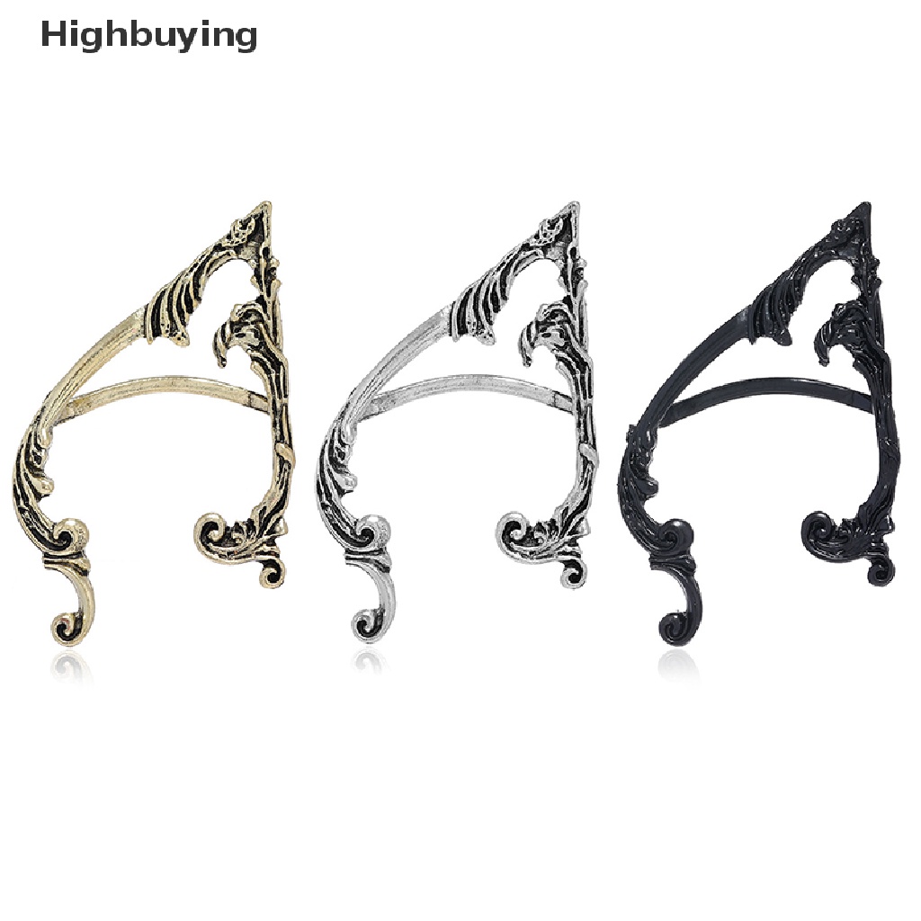 Hbid Gothic Punk Dark Elf Ear Cuff Earring For Women Hip Hop Vintage Ear Clip No Earrings Halloween Cosplay Party Earcuff Jewelry Glory