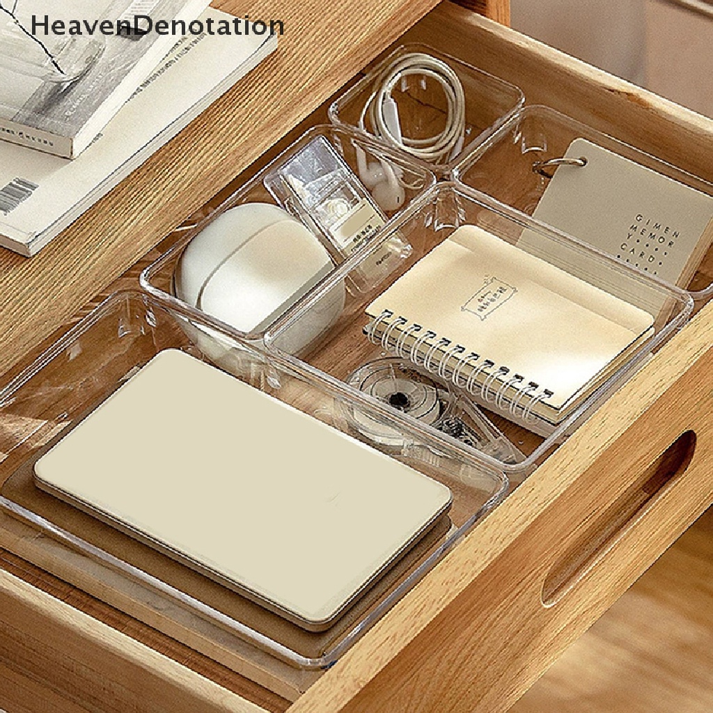 [HeavenDenotation] Kotak Organizer Laci Transparan Untuk Kosmetik Perhiasan Plastic Storage Drawer HDV