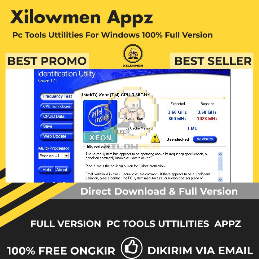 [Full Version] Intel Processor Identification Utility Pro PC Tools Software Utilities Lifetime Win OS