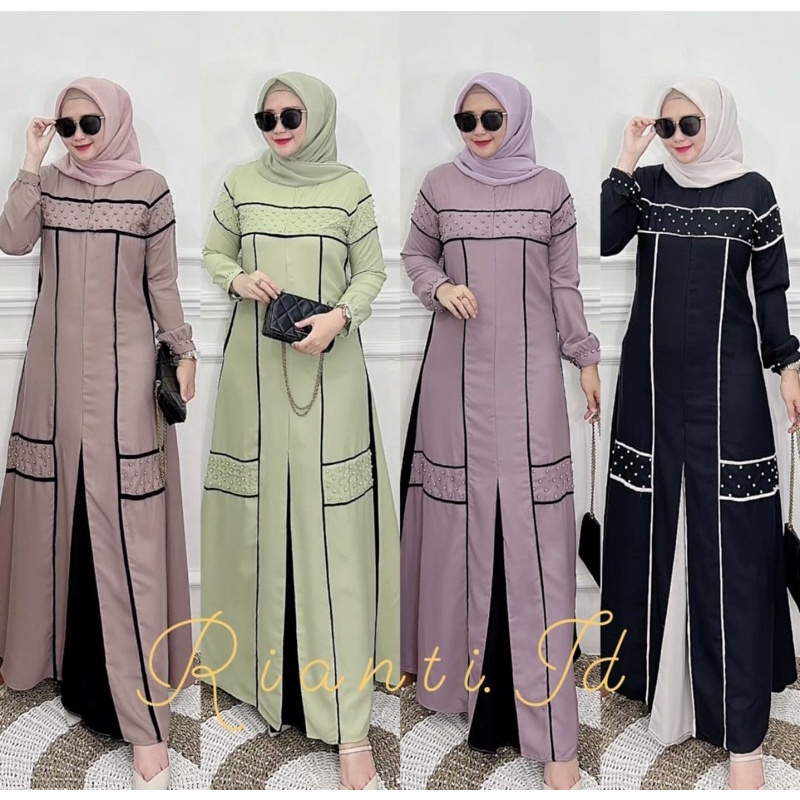 Keysha dress ori Rianti - Rianti - gamis rianti - ori rianti