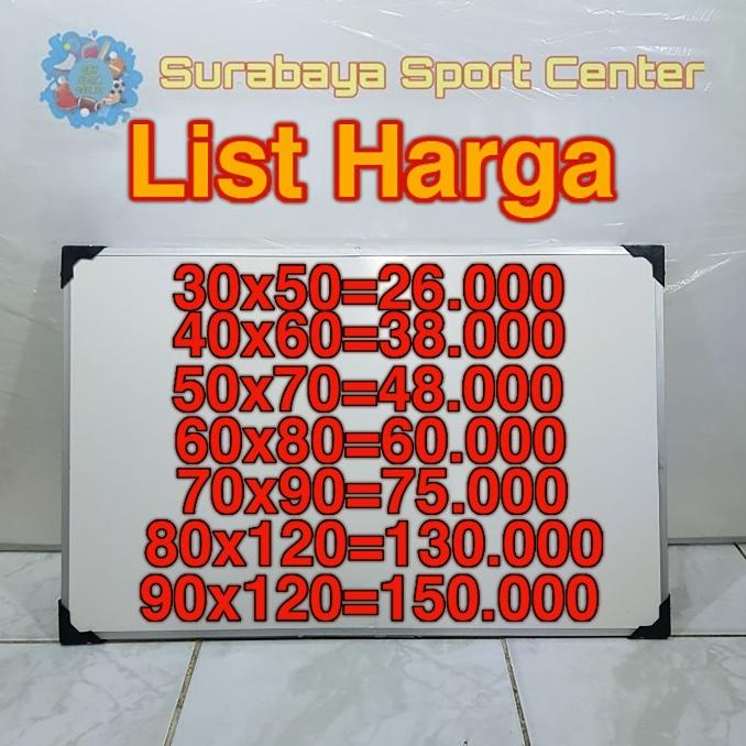 

Papan Tulis White Board/Black Board 90x120Cm