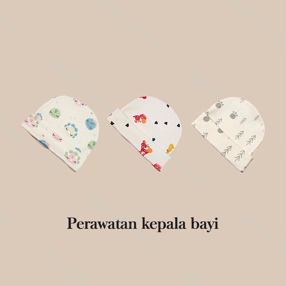 Mumystation baby new born hat cotton/ topi bayi Kupluk Bayi Katun
