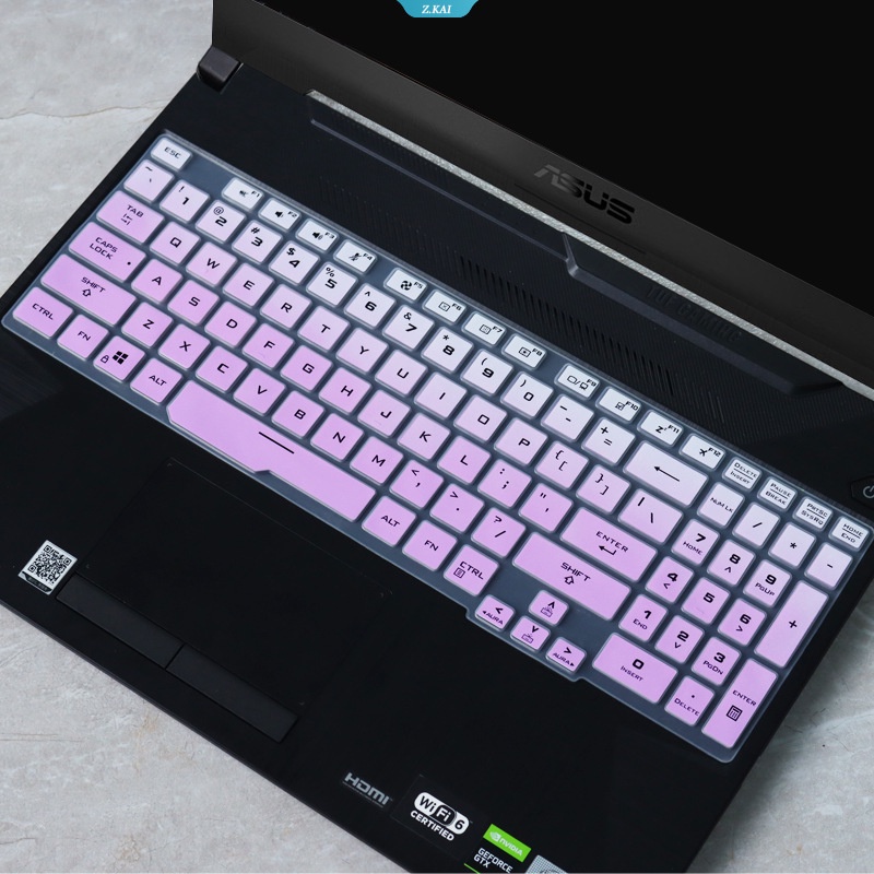 1pc Cover Keyboard 15.6 &quot;Laptop Silikon Melindungi Kulit Asus Tuf A15 A17 F15 Film Debu Laptop [ZK]