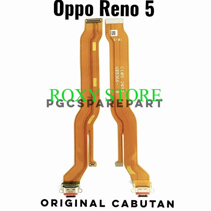 Original Cabutan Flexible Konektor Board ke Charger Oppo Reno 5 - Original