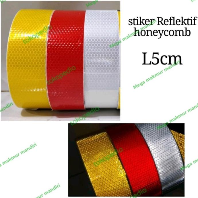 

stiker reflektif perroll 50m honeycomb