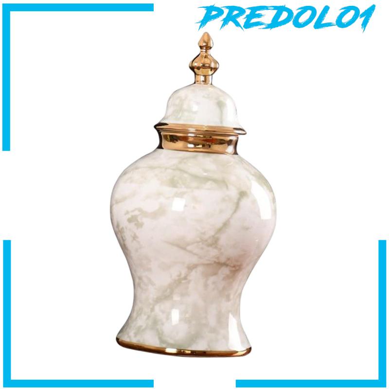 [Predolo1] Toples Jahe Keramik Dengan Tutup Ornamen Tradisional Untuk Kamar Tidur Kantor Pernikahan