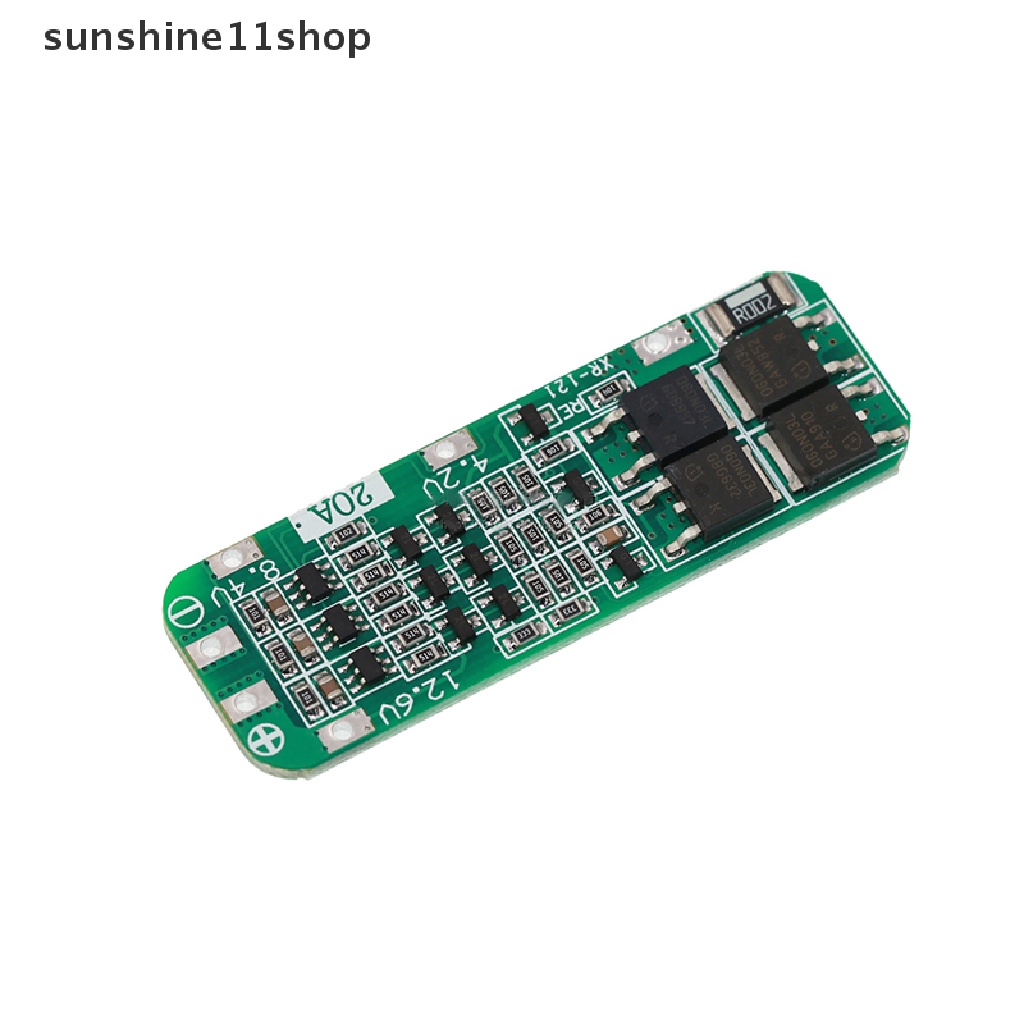 Sho 12V 12.6V 18650 Li-ion Lithium Charger PCB BMS Papan Perlindungan Untuk Motor Bor 12.6V Modul Sel Lipo N