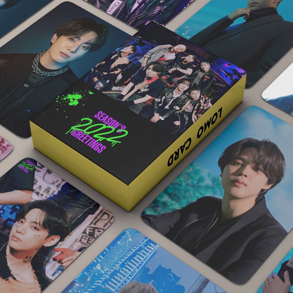 55pcs/box Photocard Bangtan Boys Kartu Lomo B T S Kpop Postcards