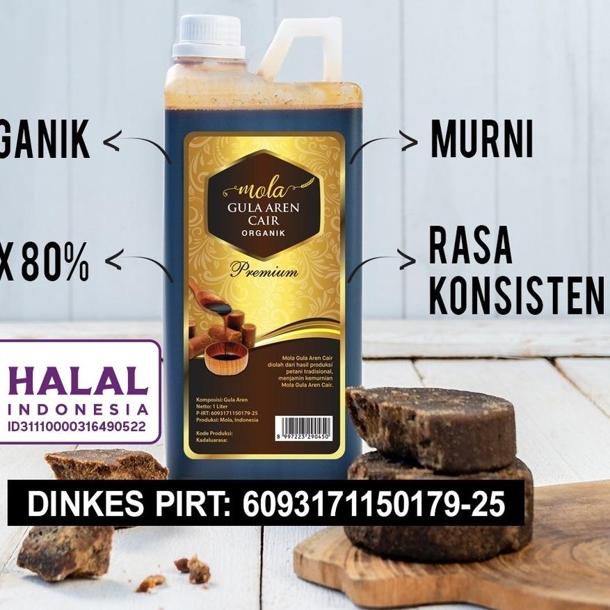 

™ Mola Gula Aren Cair Premium Organik 1 liter ♗