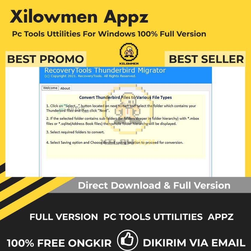 [Full Version] RecoveryTools Thunderbird Migrator Pro PC Tools Software Utilities Lifetime Win OS
