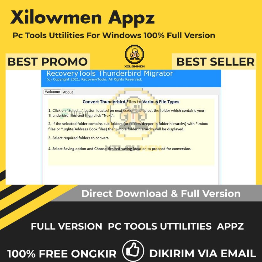 [Full Version] RecoveryTools Thunderbird Migrator Pro PC Tools Software Utilities Lifetime Win OS