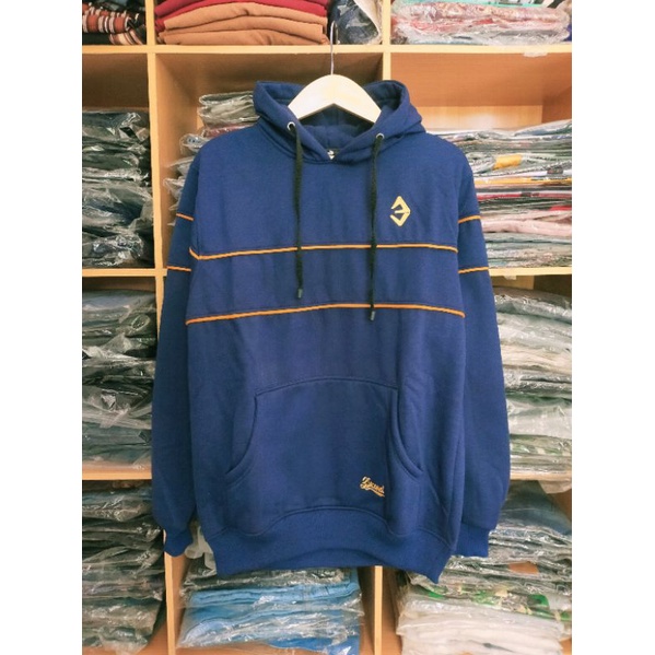 Jaket hoodie 3second - hoodie bordir tebal