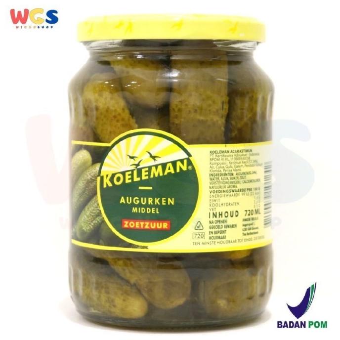 

Koeleman Sweet Whole Gherkins 720 gr - Acar Timun TERLARIS