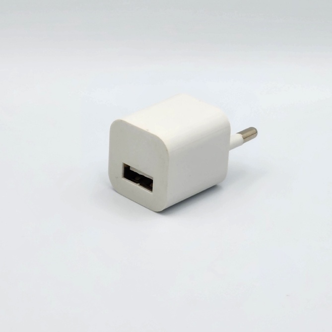 Adaptor Charger Single USB Port 1A LED Travel Batok Kepala Casan Murah Cas Lampu usb / raket nyamuk / kipas portable