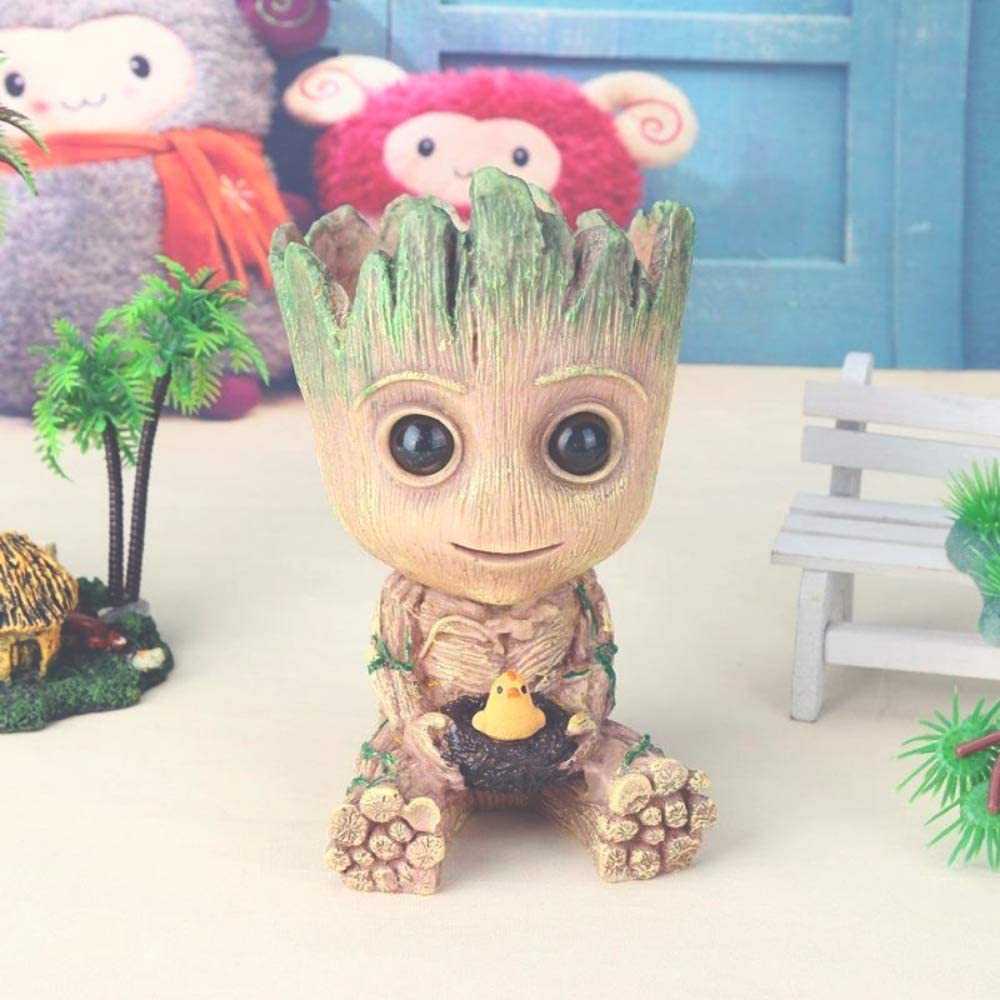 TAKARA TOMY Groot Action Figure Marvel Holding Pot Tanaman 14cm - TKR9