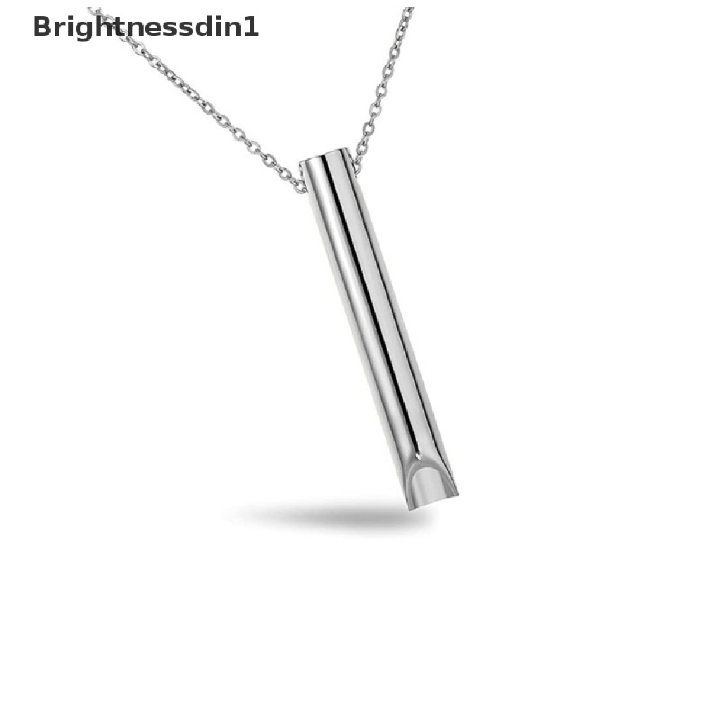 [Brightnessdin1] Shift Deion Kalung Stainless Steel Meditasi Dan Kesadaran Liontin Festival Olahraga Regulasi Pernapasan Aksesoris Butik