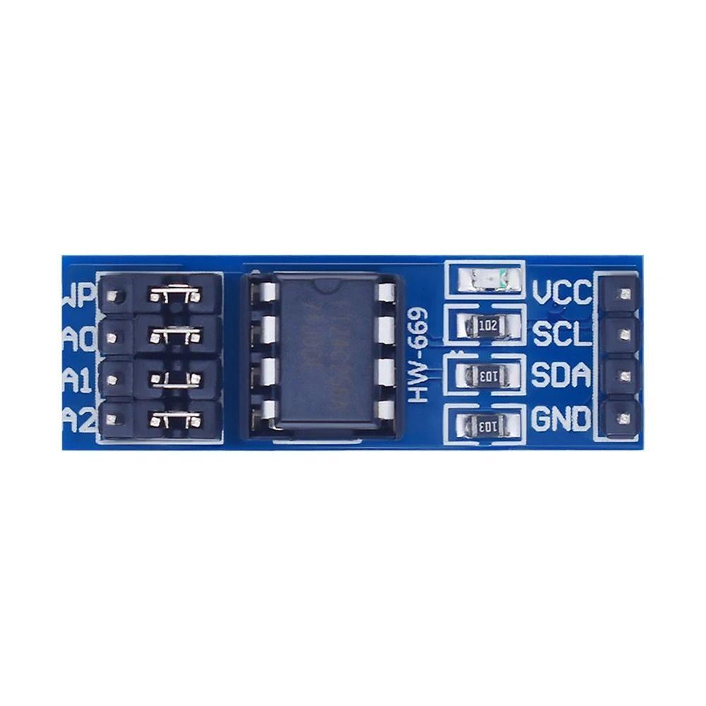 Modul Memory EEPROM Agustinina Pin power supply 8P-chip Carrier AT24C256 Papan Modul Antarmuka I2C