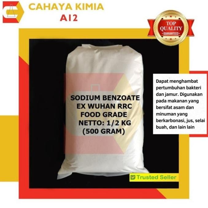 

Sodium Benzoat / Natrium Benzoat ex. RRC Wuhan 1/2 Kg (500 Gram)