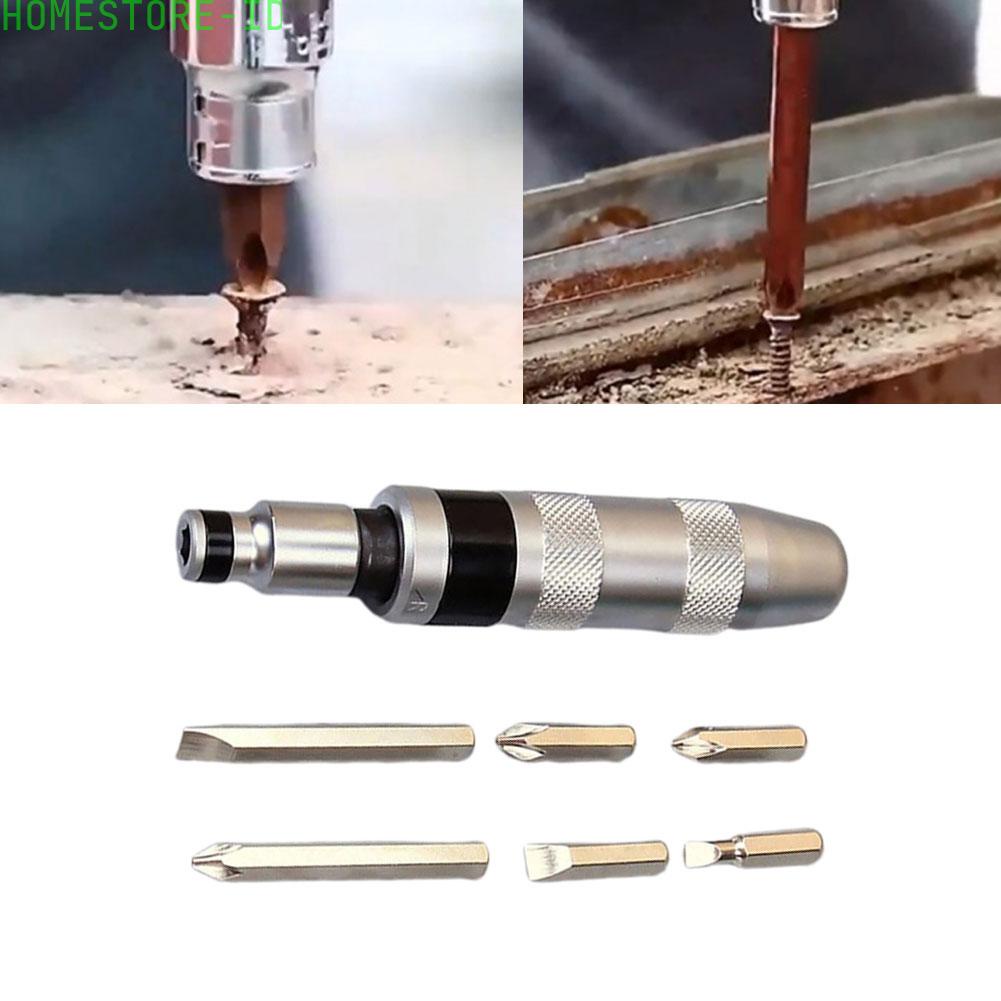 Mata Pahat Obeng Shock Impact Screw Driver Heavy Duty Serbaguna Tools Socket-Kit