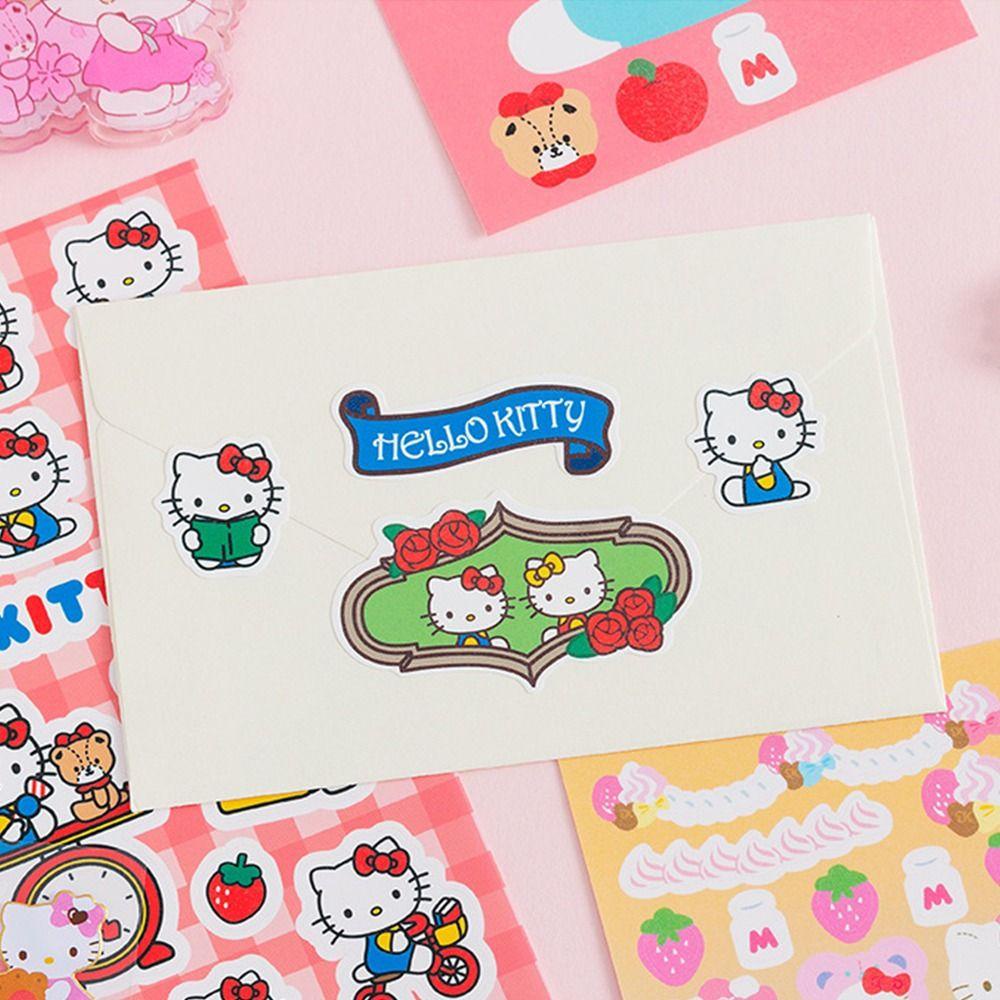 Mxbeauty Stiker Hias Set Kuromi Kartun Scrapbooking Akun Tangan Melody Alat Tulis DIY Jurnal Sticker