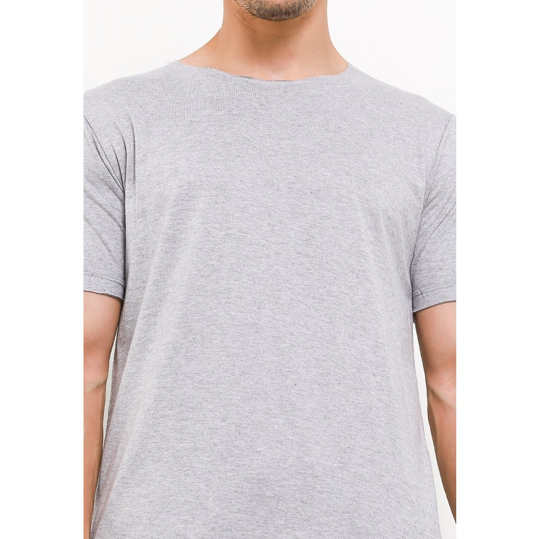 Gloaming Kaos Polos Unfinish Original Raw Abu Misty Original Cotton Combed 30S